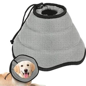 Dog Cone for Dogs After Surgery, Adjustable Protective Dog Recovery Collar Cone